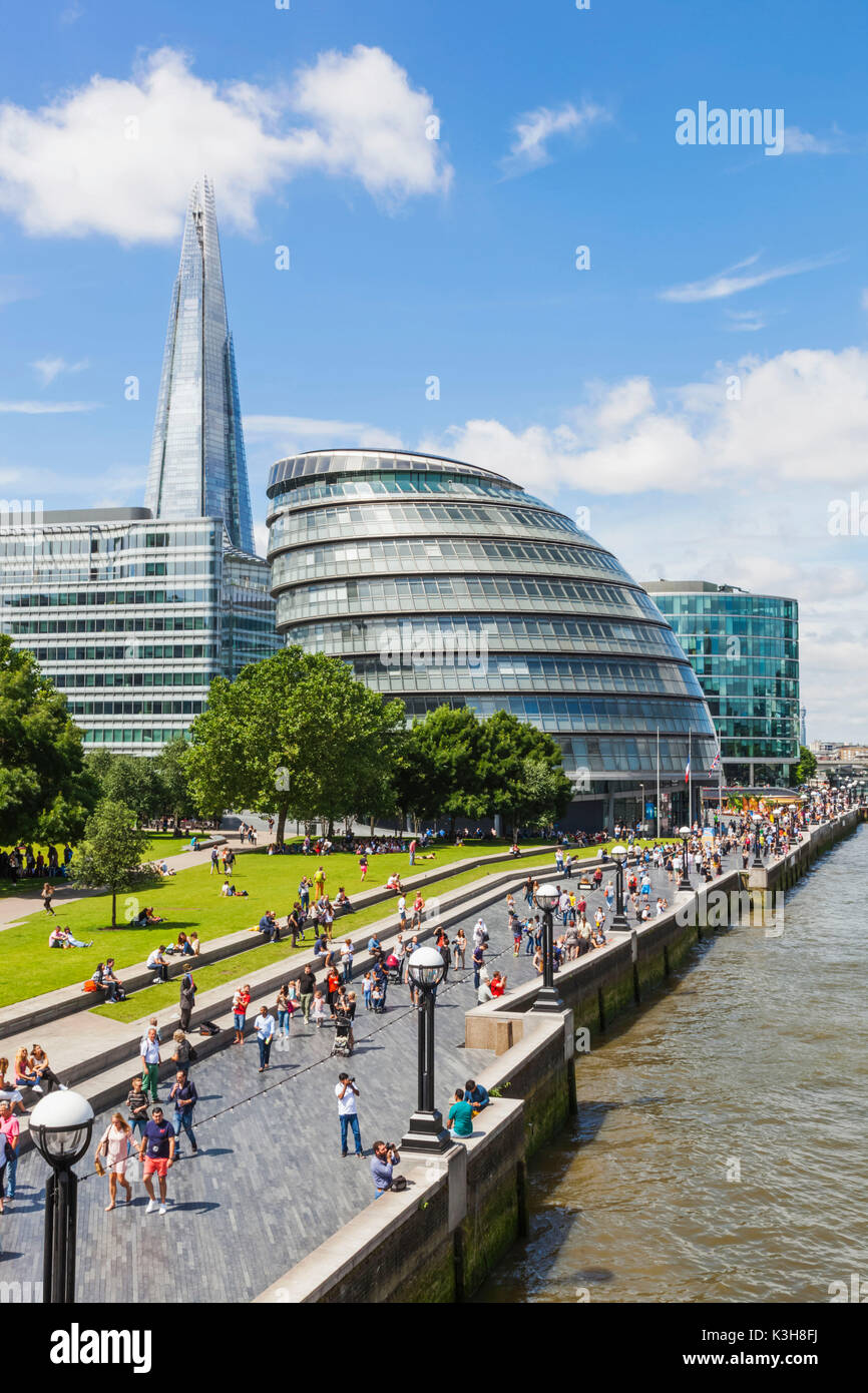 England, London, Southwark, Potters Field and City Hall Stock Photo