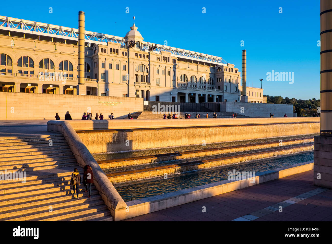 Lluis Companys Olympic Stadium of Montjuic in Barcelona Catalonia Spain ...