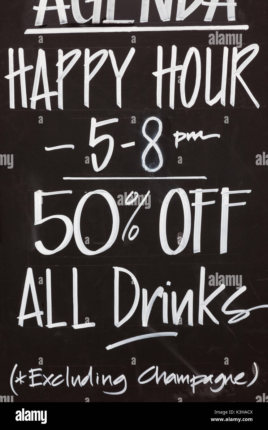 Happy hour bar deals