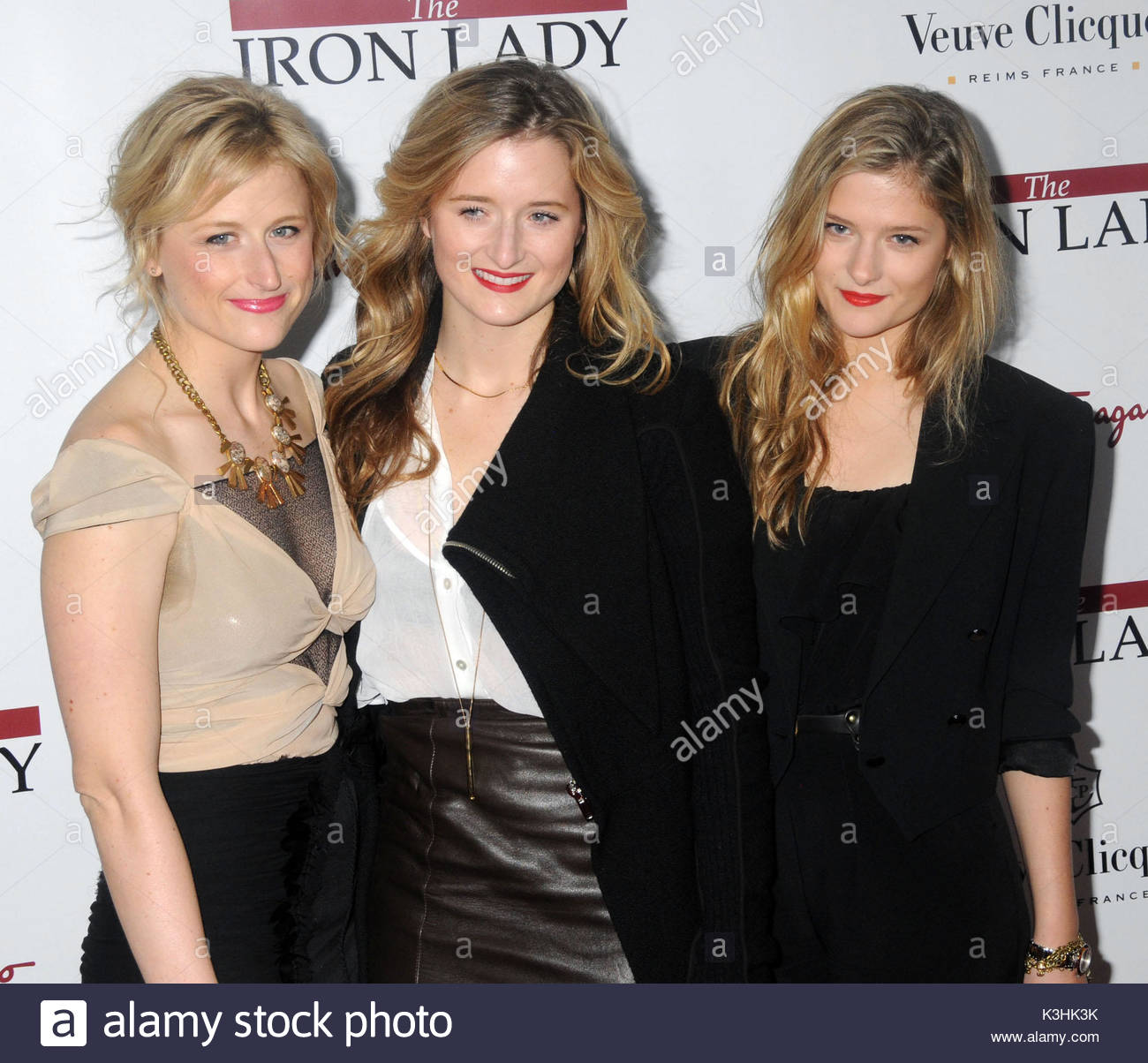 Mamie Gummer, Grace Gummer and Louisa Jacobson Gummer. Leading Stock