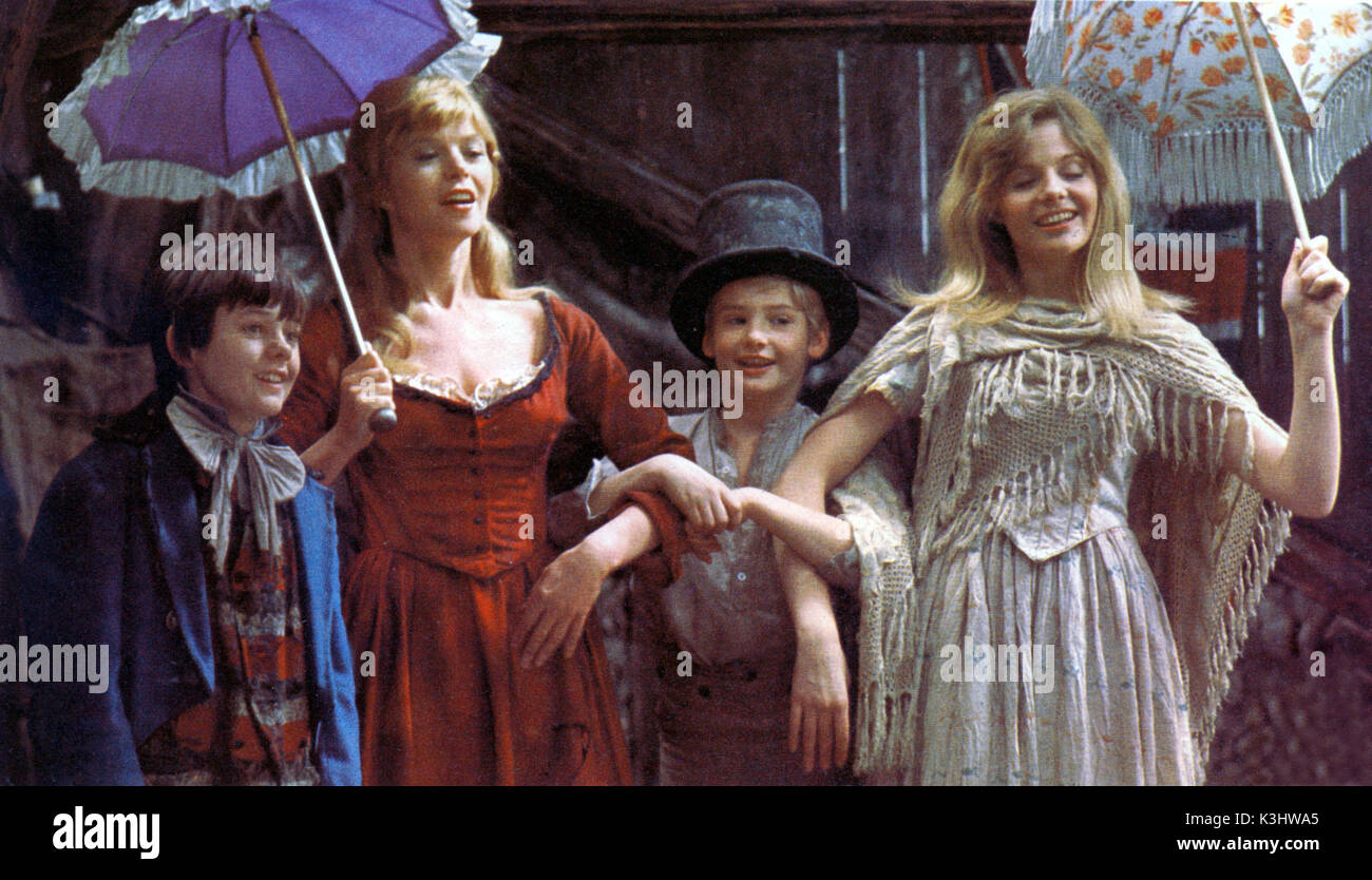 OLIVER! JACK WILD as the Artful Dodger, SHANI WALLIS as Nancy, MARK LESTER  as Oliver Twist, Date: 1968 Stock Photo - Alamy