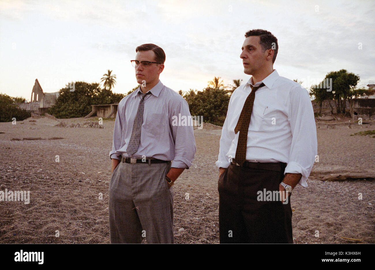 (L to R) Agent Edward Wilson (MATT DAMON) and assistant Ray Brocco (JOHN TURTURRO) in the untold story of the birth of the CIA, The Good Shepherd. THE GOOD SHEPHERD (L to R) Agent Edward Wilson (MATT DAMON) and assistant Ray Brocco (JOHN TURTURRO) (L to R) Agent Edward Wilson (MATT DAMON) and assistant Ray Brocco (JOHN TURTURRO) in the untold story of the birth of the CIA, The Good Shepherd. Stock Photo