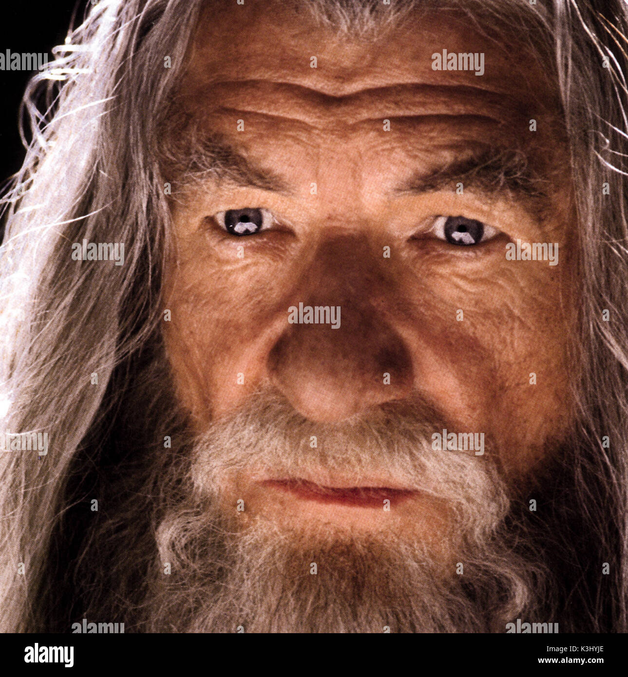 THE LORD OF THE RINGS: THE FELLOWSHIP OF THE RING IAN MCKELLEN as Gandalf     Date: 2001 Stock Photo