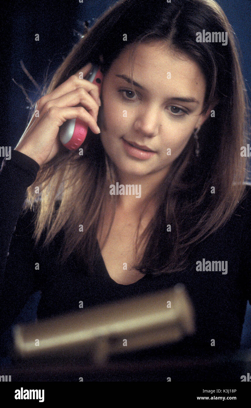 PHONE BOOTH KATIE HOLMES      Date: 2002 Stock Photo