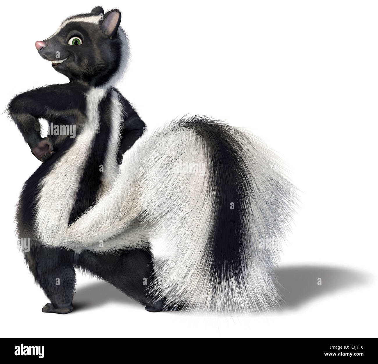Pictured: Stella the Skunk from DreamWorks Animation's computer-animated comedy OVER THE HEDGE. OVER THE HEDGE [US 2006]  Stella the Skunk     Date: 2006 Stock Photo