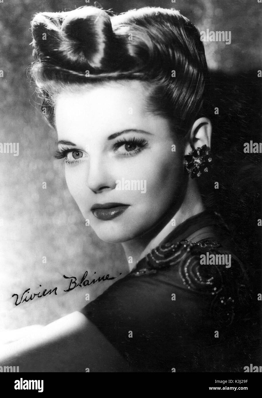 VIVIAN BLAINE American Actress Stock Photo