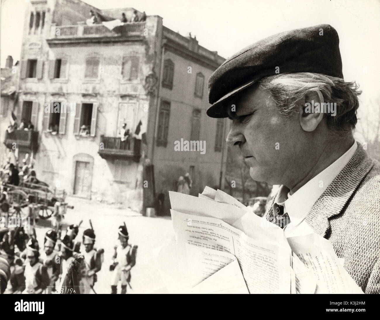 SERGEI BONDARCHUK Russian Film Director and Actor on the set of WATERLOO Stock Photo