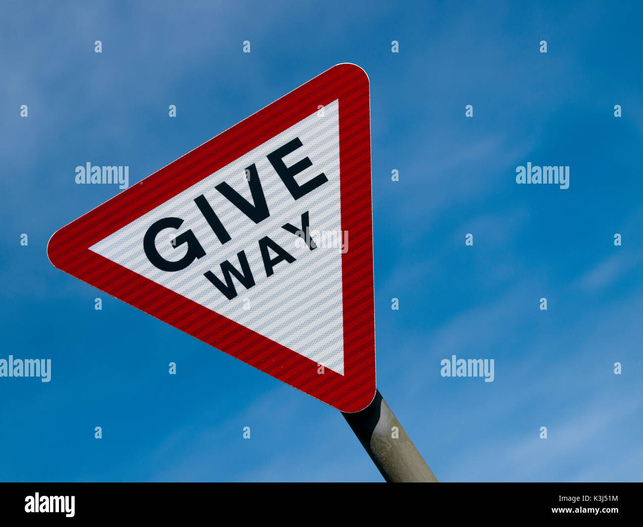 Give way sign hires stock photography and images Alamy