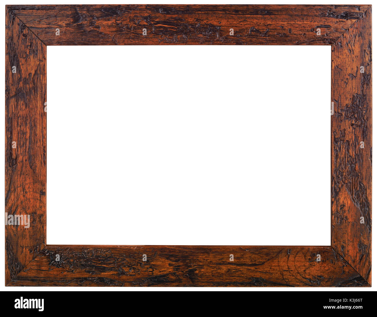 Old Wooden Picture Frame Cutout Stock Photo Alamy