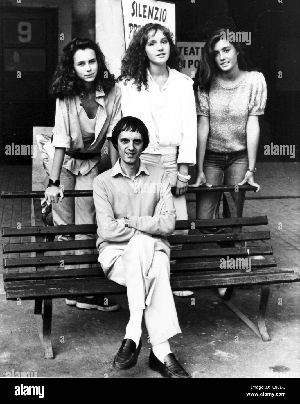 DARIO ARGENTO in the 1980s Italian Film Director on the set of DEMONI