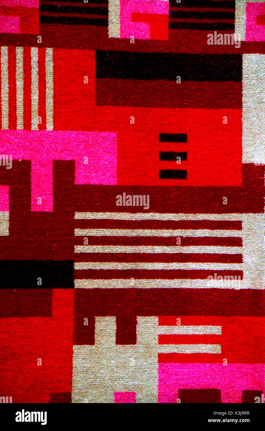 EXAMPLE OF 1930s CARPET FROM CINEMAS Stock Photo