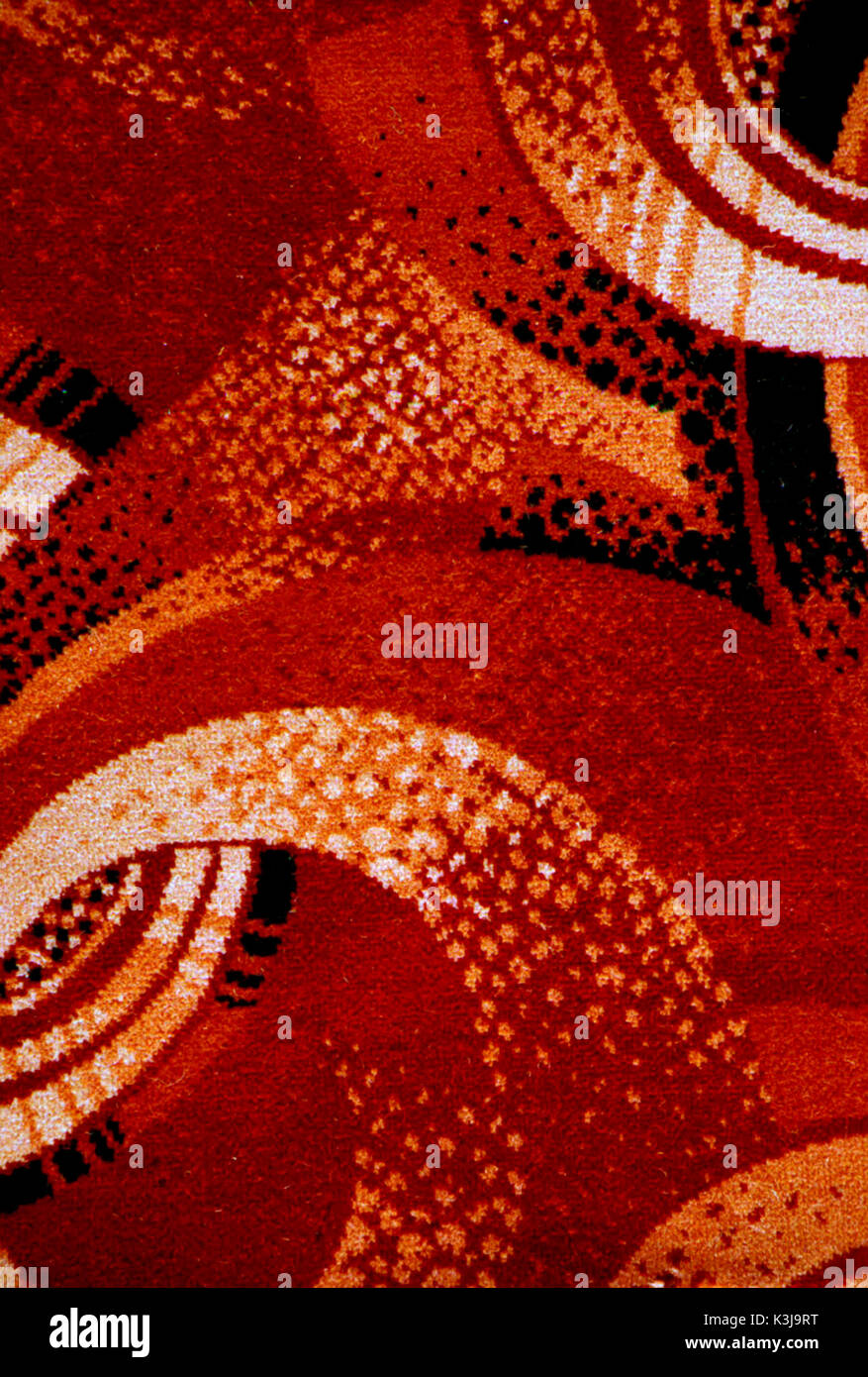 EXAMPLE OF 1930s CARPET FROM CINEMAS Stock Photo