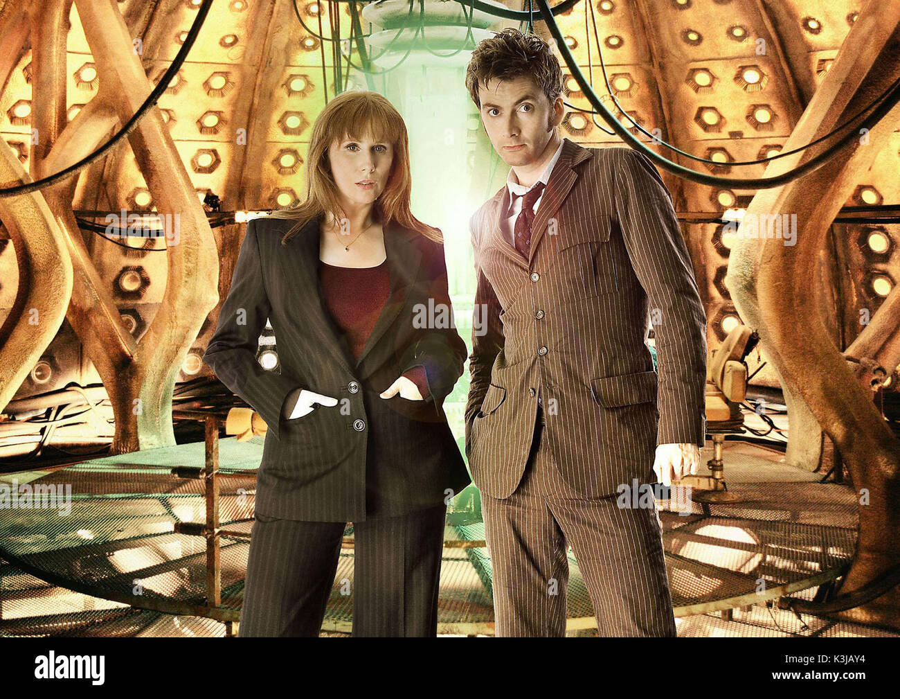 DOCTOR WHO CATHERINE TATE as Donna, DAVID TENNANT as The Doctor. Episode 1 DOCTOR  WHO Date: 2008 Stock Photo - Alamy