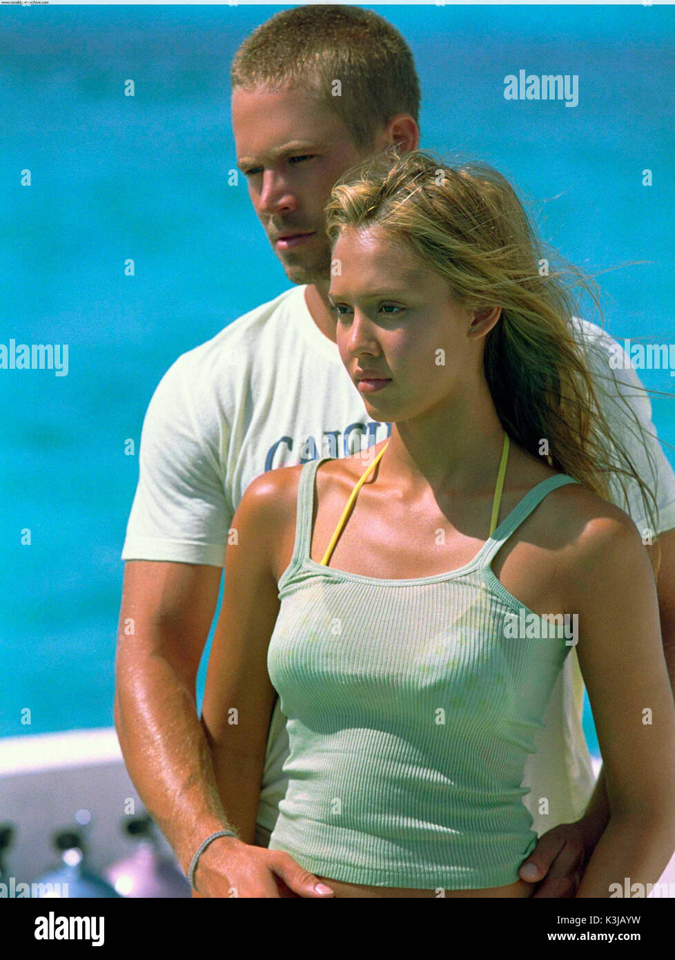 INTO THE BLUE Paul Walker and Jessica Alba INTO THE BLUE Date: 2005 Stock  Photo - Alamy