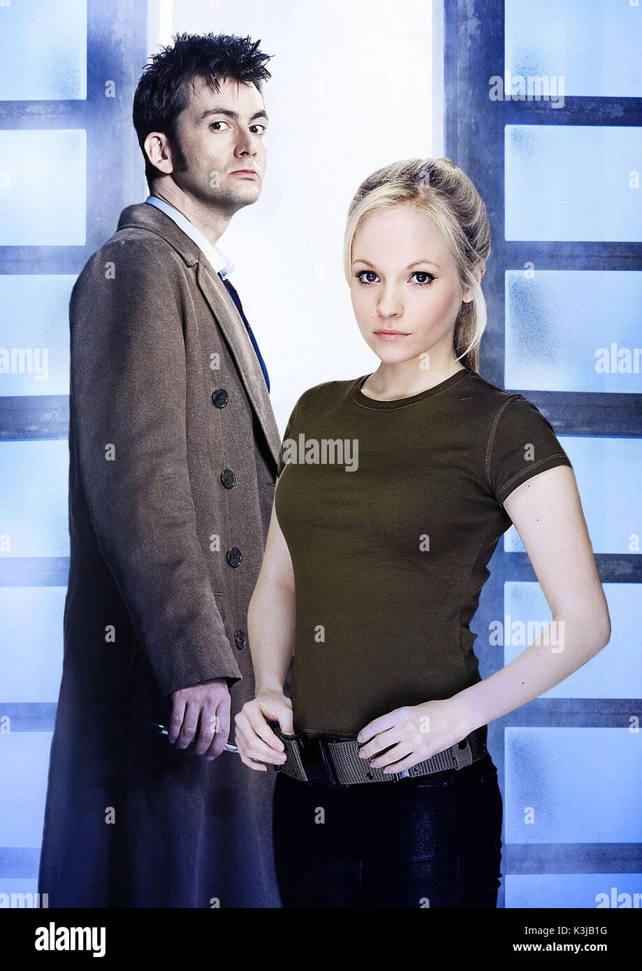 DOCTOR WHO DAVID TENNANT as the Doctor, GEORGIA MOFFETT as Jenny DOCTOR WHO  Date: 2007 Stock Photo - Alamy
