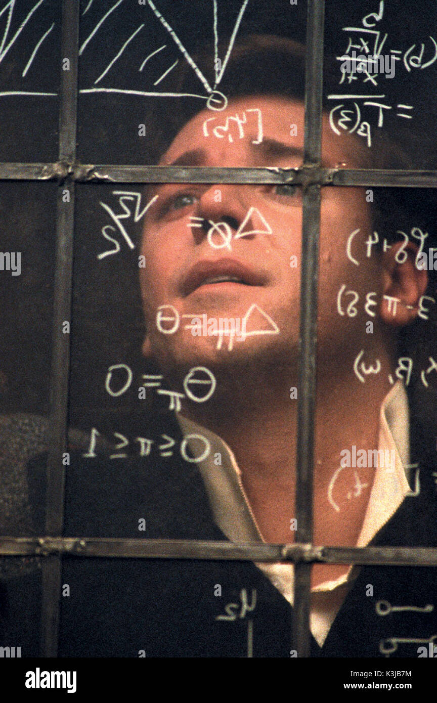 A BEAUTIFUL MIND RUSSELL CROWE as John Nash A BEAUTIFUL MIND     Date: 2001 Stock Photo