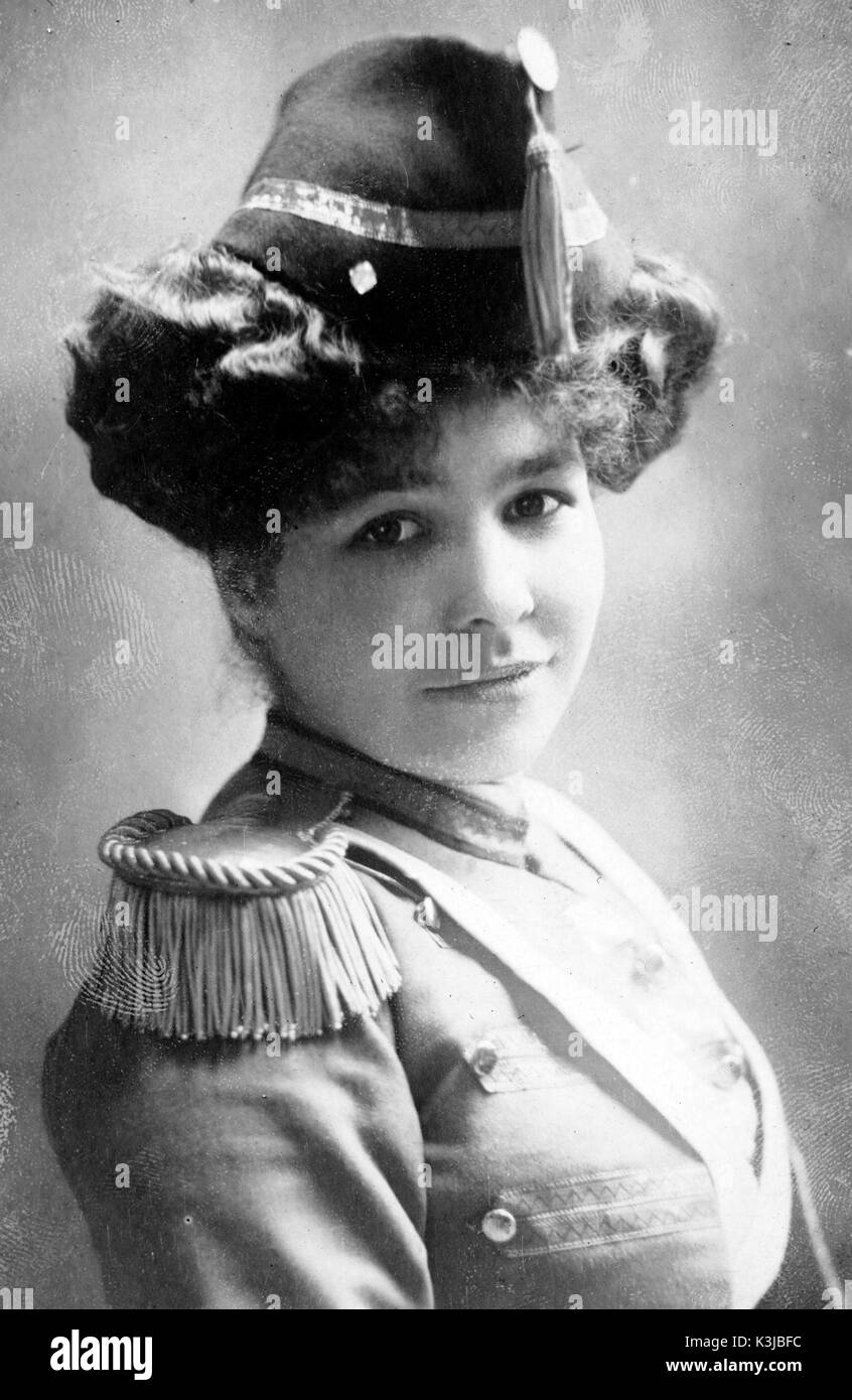 EARLY CINEMA USHERETTE FROM THE PICTURE PALACE, SOUTHPORT Stock Photo