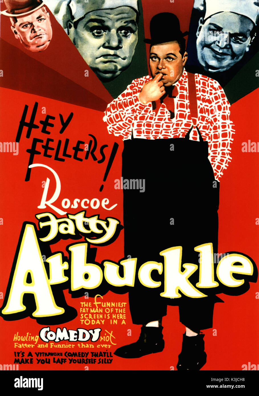 A general poster for ROSCOE 'FATTY' ARBUCKLE Vitagraph comedy short films   A general poster for ROSCOE 'FATTY' ARBUCKLE  Vitagraph comedy short films Stock Photo