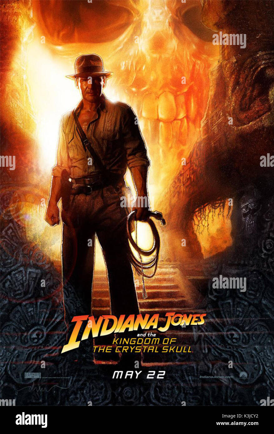 INDIANA JONES AND THE KINGDOM OF THE CRYSTAL SKULL HARRISON FORD INDIANA JONES AND THE KINGDOM OF THE CRYSTAL SKULL     Date: 2008 Stock Photo