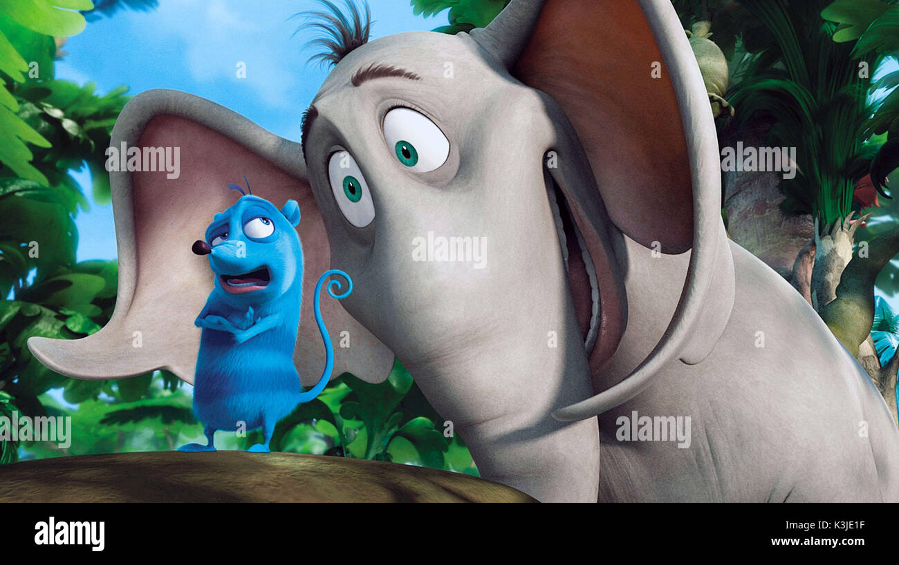 HORTON HEARS A WHO! [US 2008] aka DR. SUESS' HORTON HEARS A WHO! SETH ROGEN voices Morton,  JIM CARREY voices Horton        HORTON HEARS A WHO!     Date: 2008 Stock Photo