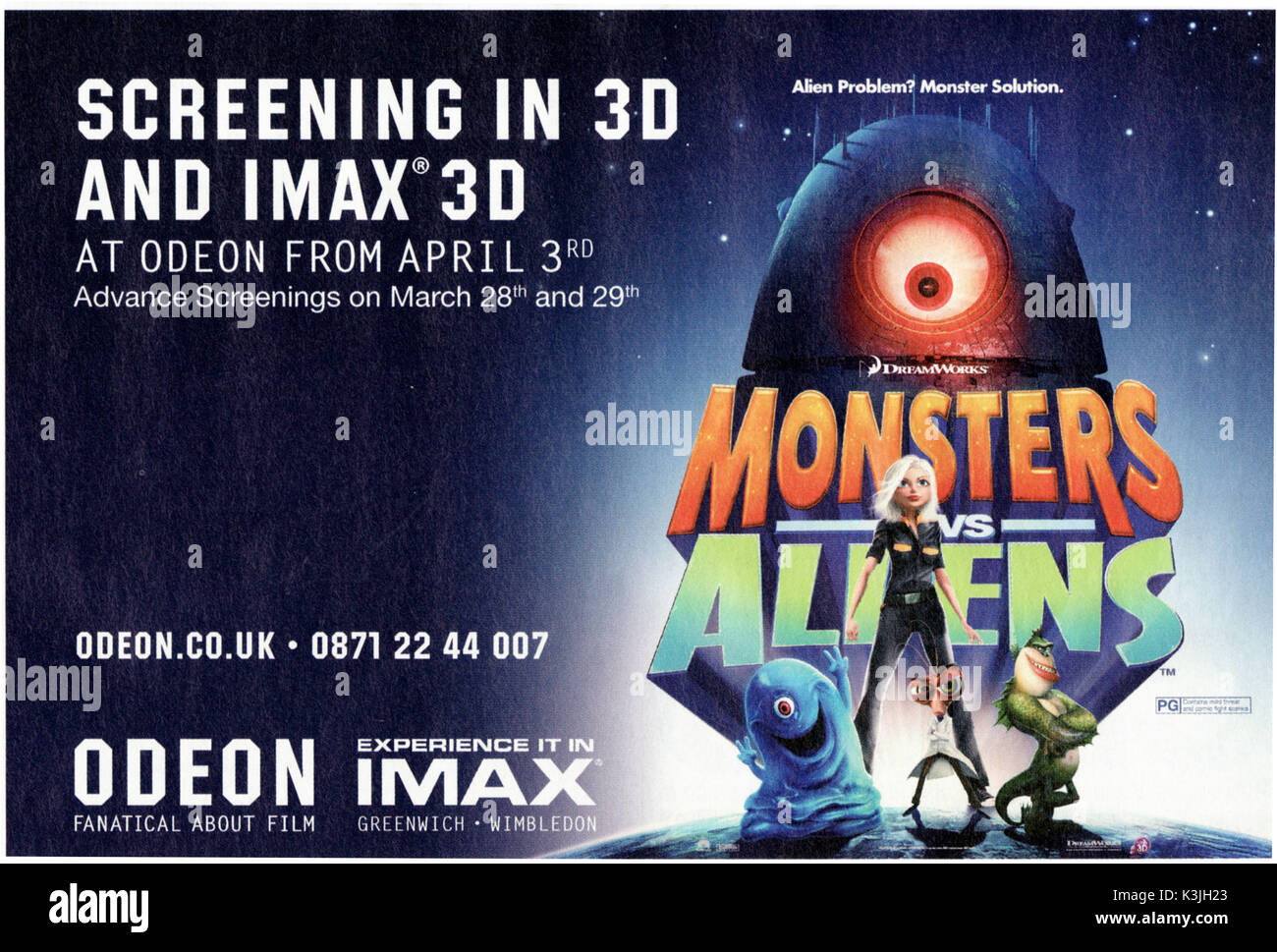 Monsters vs Aliens  Monsters vs aliens, Alien movie poster