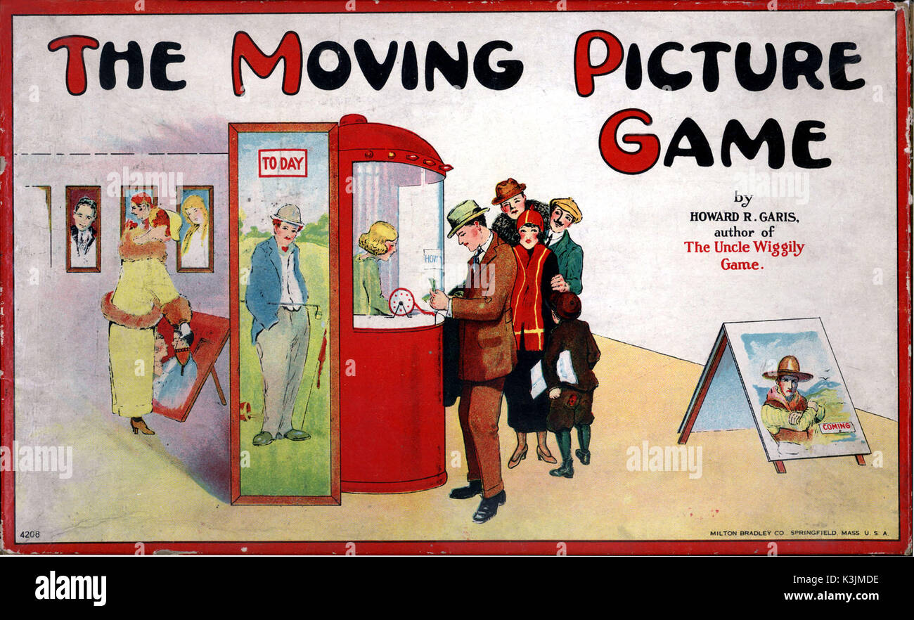 THE MOVING PICTURE GAME c. 1920s Stock Photo