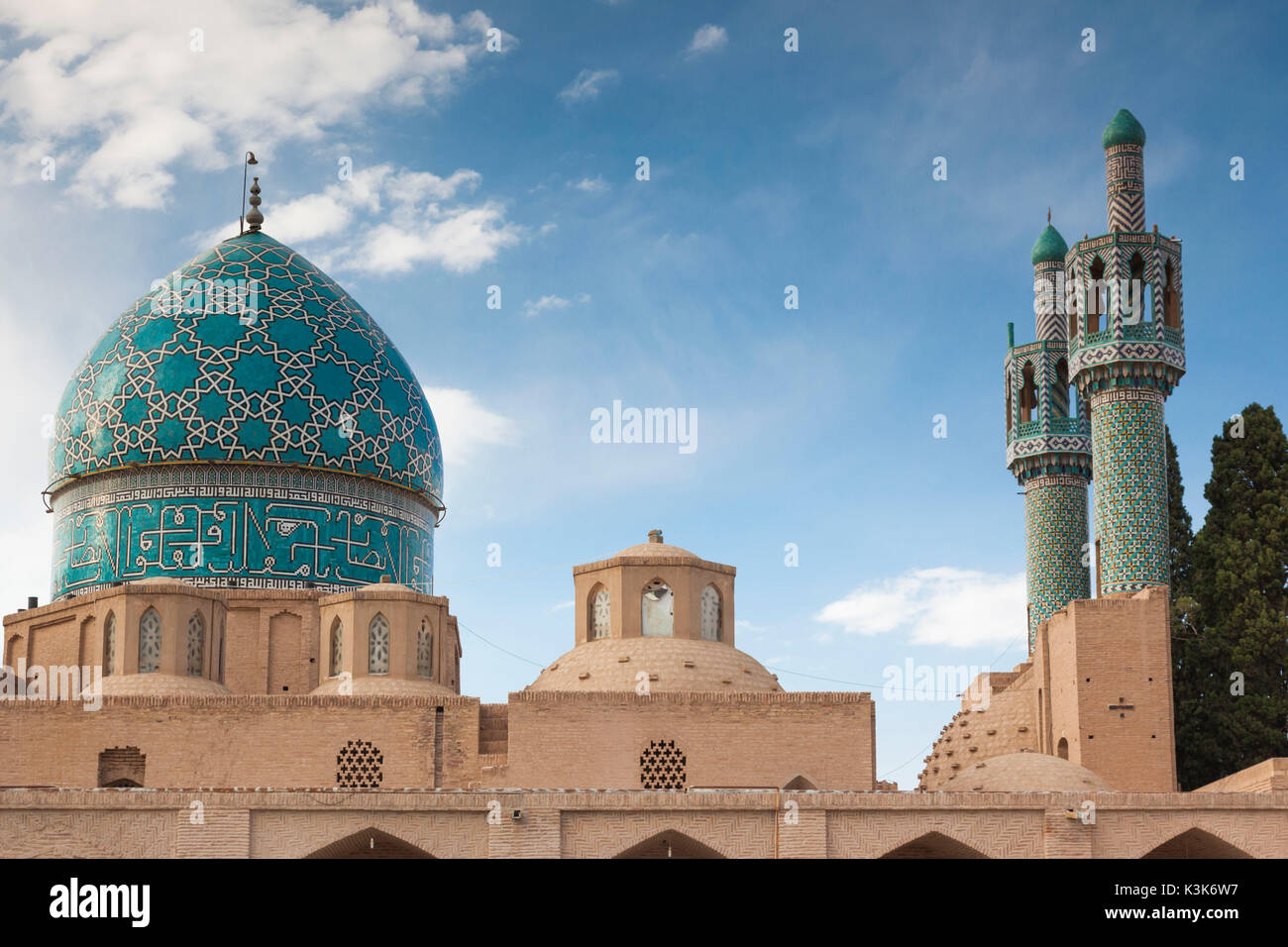 Iran, Southeastern Iran, Mahan, Aramgah-e Shah Nematollah Vali, mausoleum of Sufi dervish Shah Nematollah Vali, 15th century, exterior Stock Photo