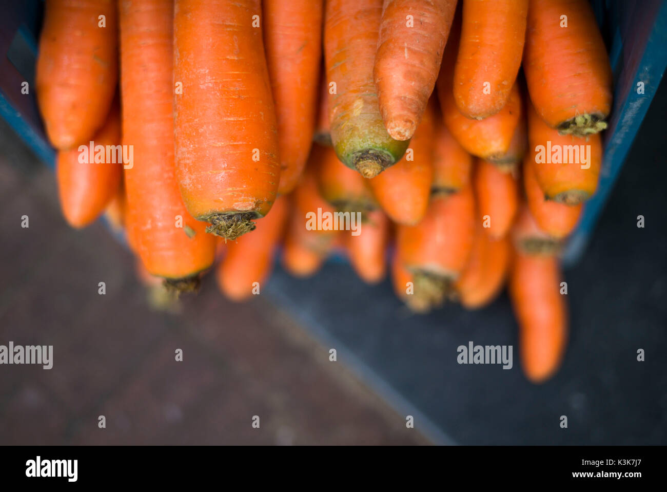 Netherlands, Amsterdam, Nine Streets area, carrots Stock Photo