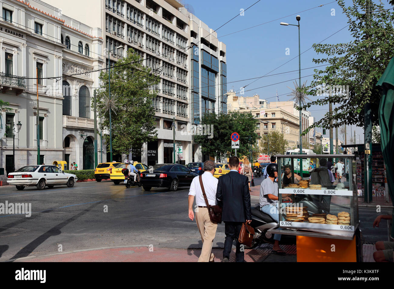 Greece Athens Panepistimiou Street Stock Photo - Alamy