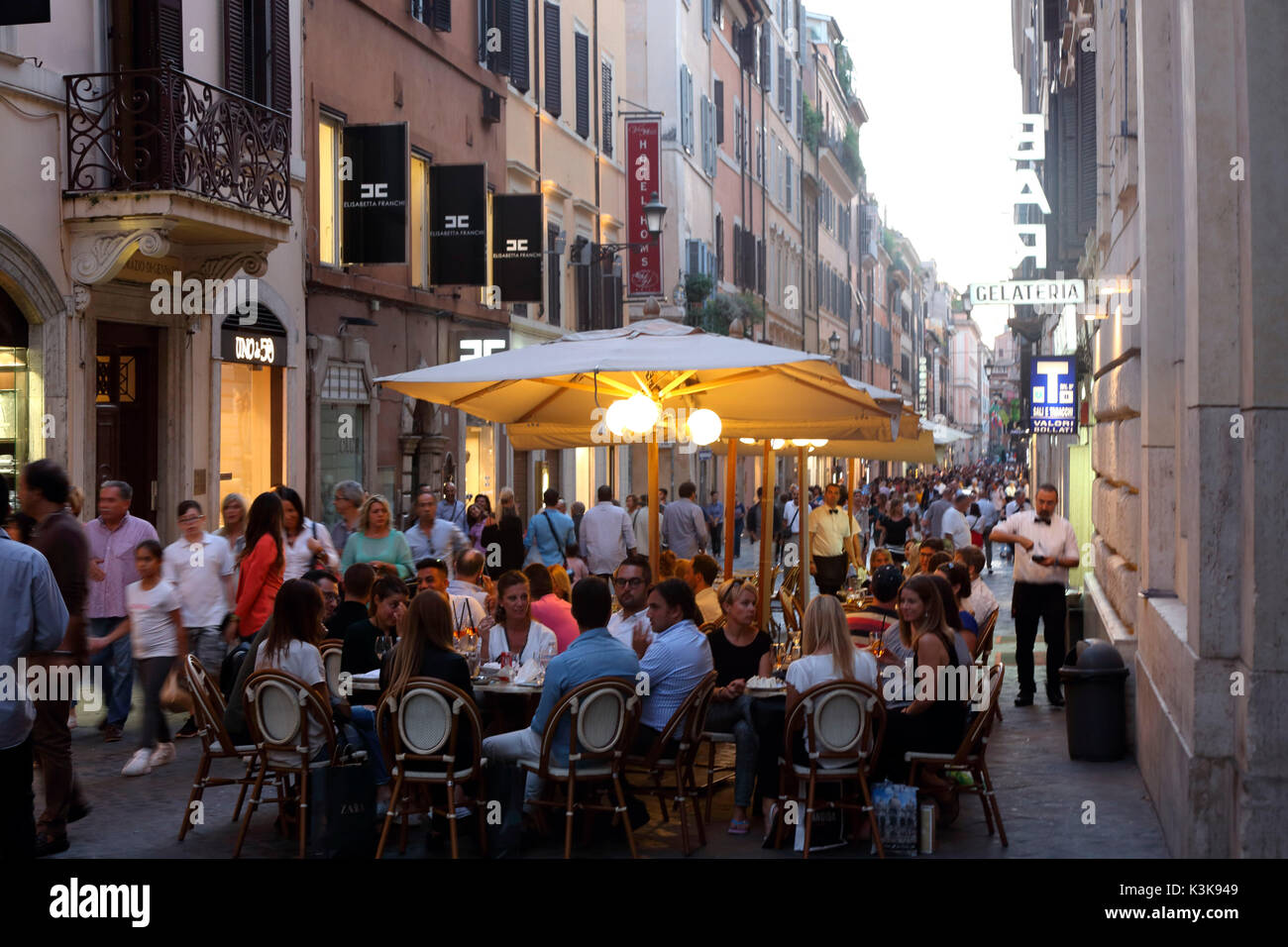 Italy Rome Via Frattina Stock Photo Alamy