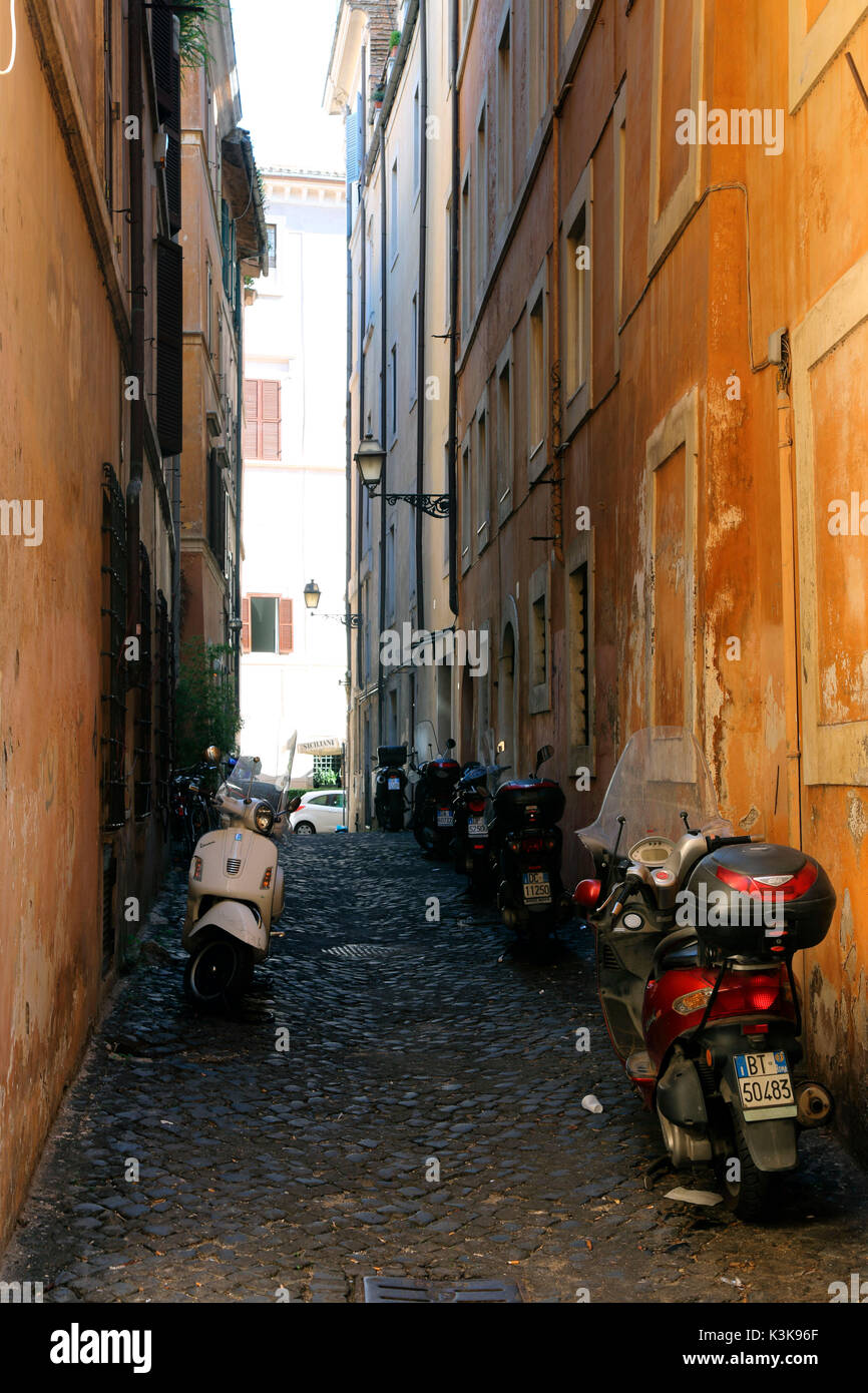 Italy Rome Via del Governo Vecchio Via Vicolo di S. Giuliano Stock Photo