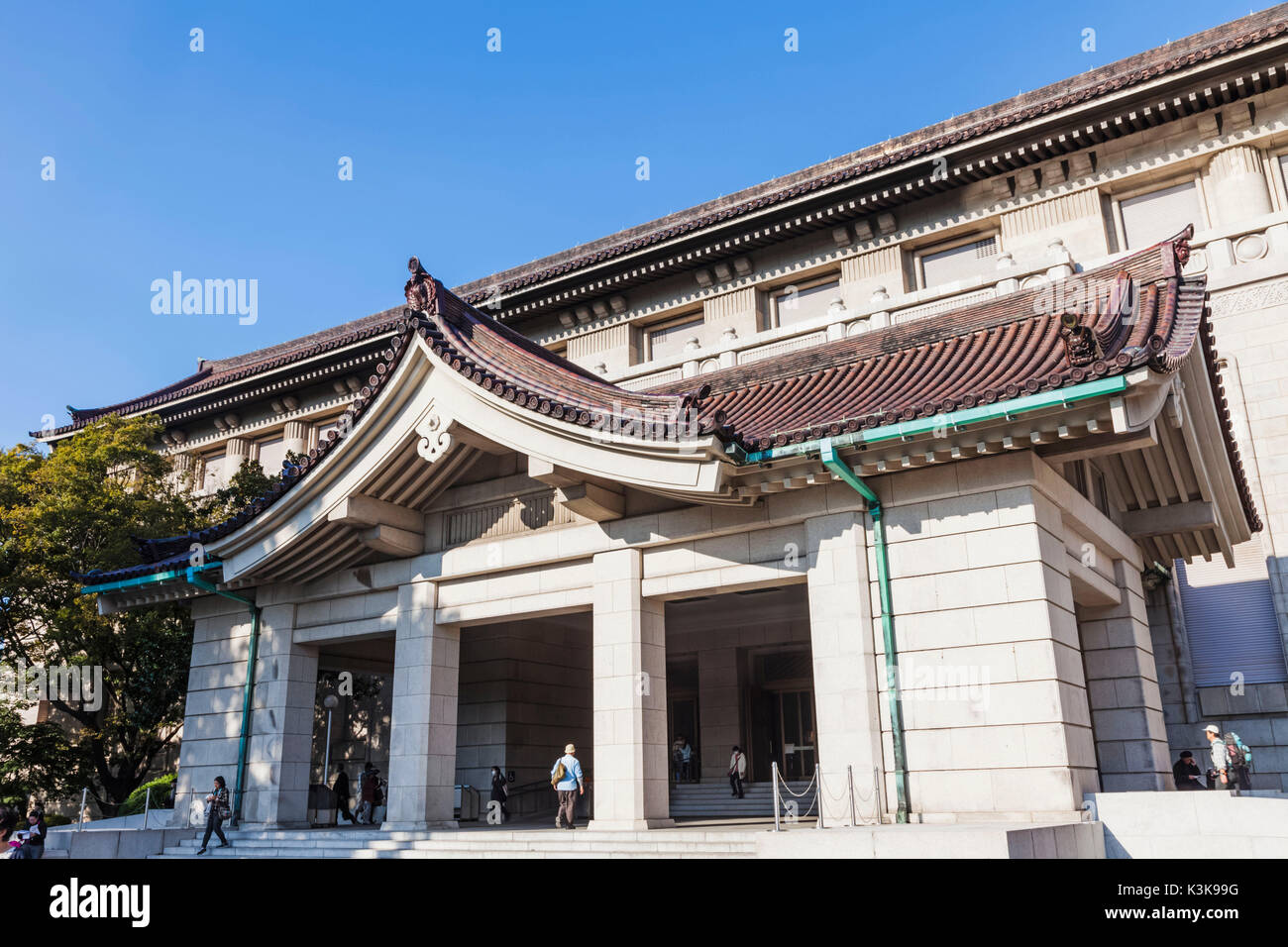 Japan, Hoshu, Tokyo, Ueno Park, Tokyo National Museum, Honkan Hall Stock Photo