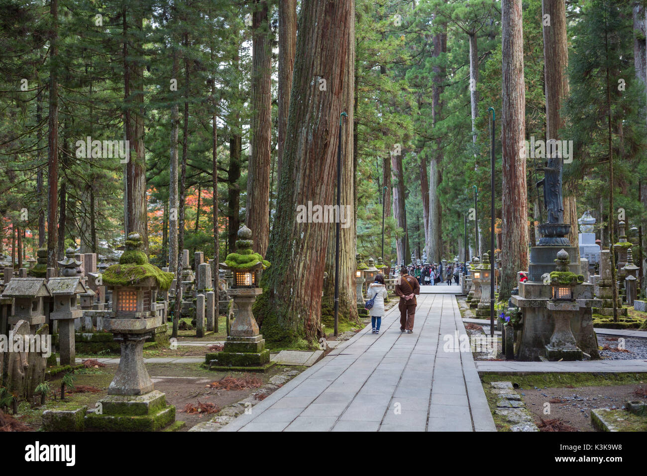 Japan, Wakayama, Koyasan (Mount Koya), Okunoin Grave yard Stock Photo