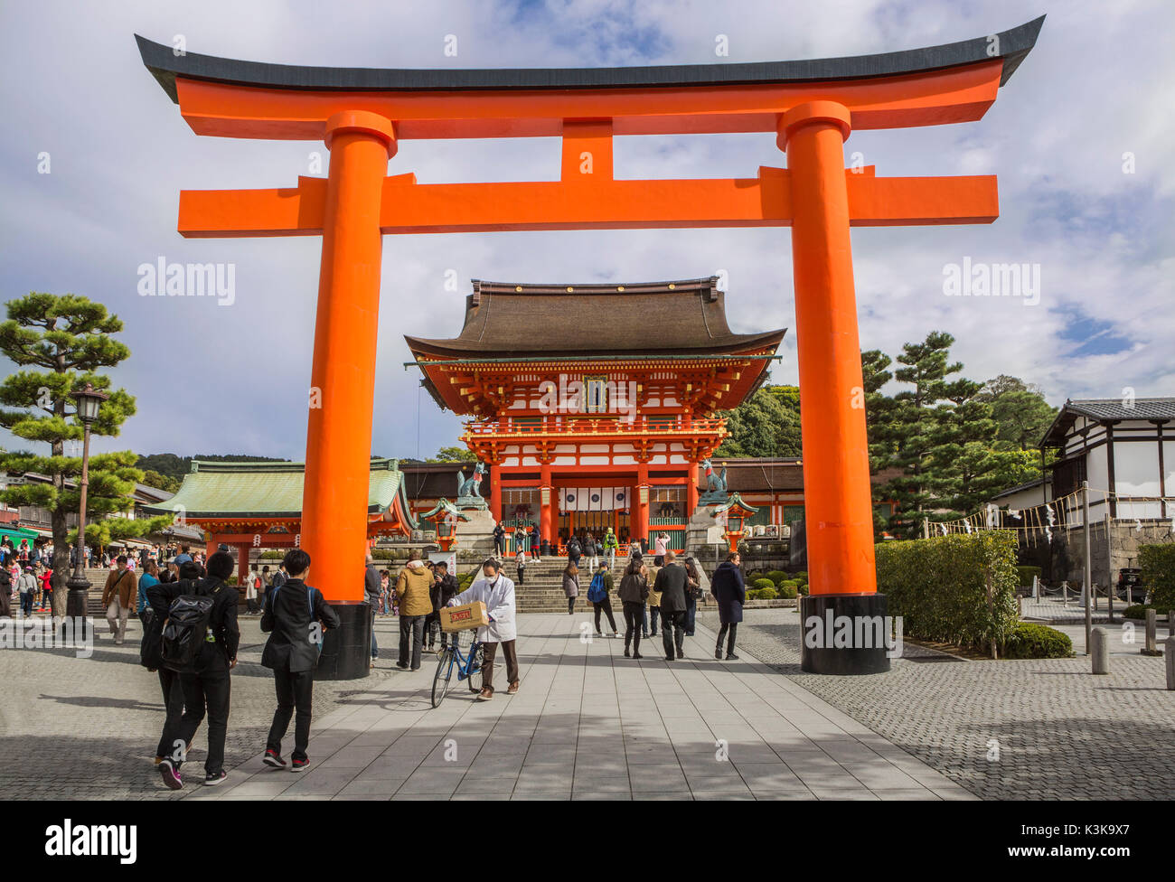 Japan, Kyoto City,Fushimi Inari Shrine, Stock Photo