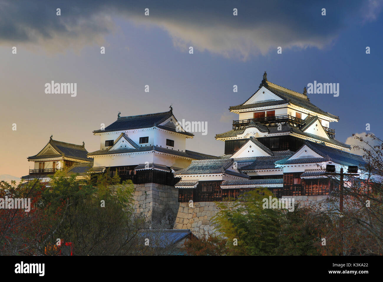 Japan, Shikoku Island, Matsuyama City, Matsuyama Castle Stock Photo Alamy