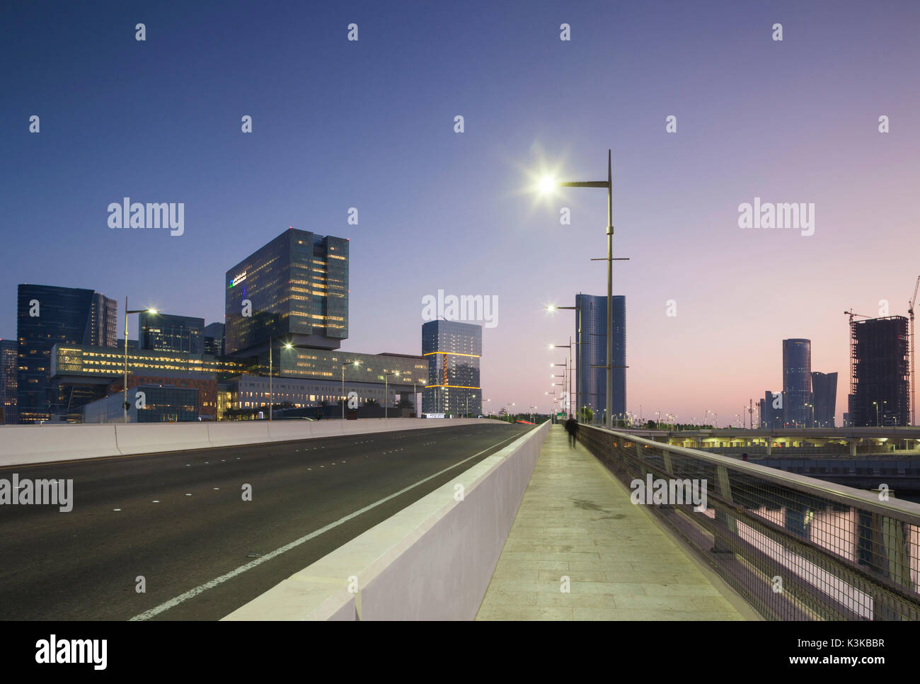 UAE, Abu Dhabi, Al Mariyah Island, new development area, dawn Stock