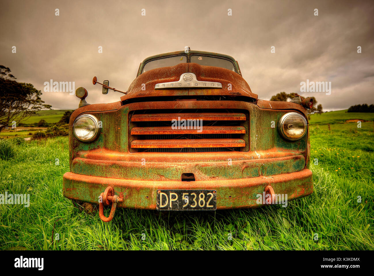 Old Bedford truck Stock Photo - Alamy