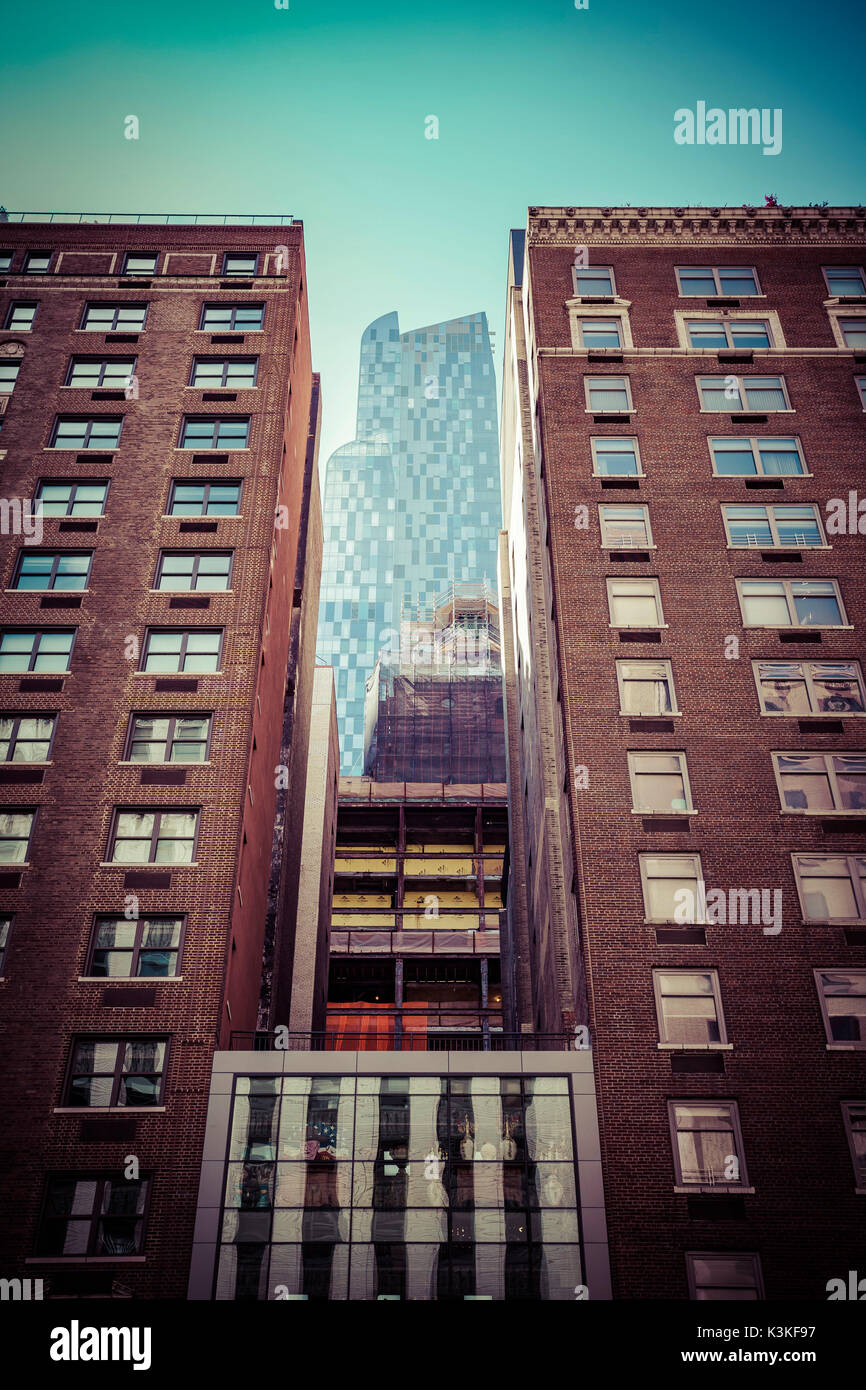 Modern and old Architecture, Manhatten, New York, USA Stock Photo