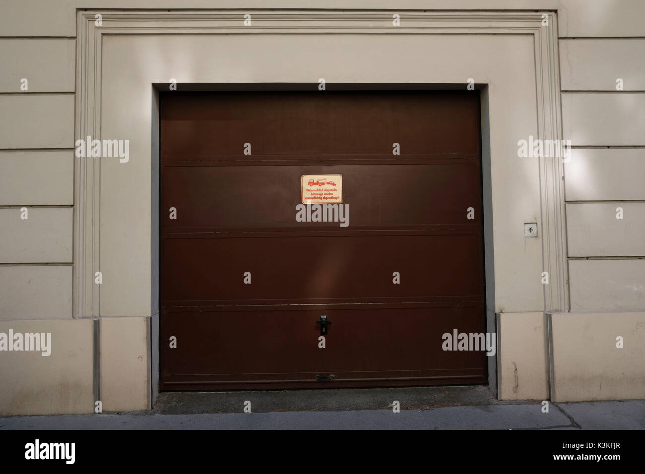 Europe, Austria, Vienna, capital, closed garage door Stock Photo