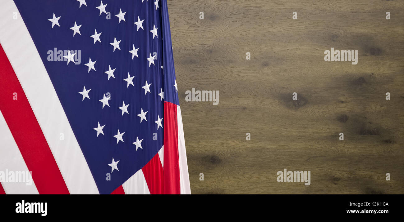Happy Labor Day background with wood texture Stock Photo
