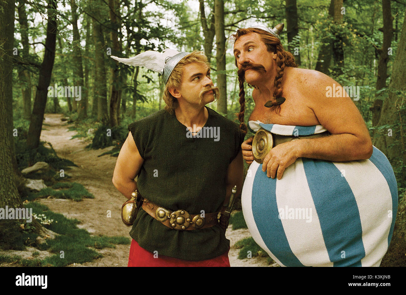 ASTERIX AUX JEUX OLYMPIQUES aka ASTERIX AT THE OLYMPIC GAMES CLOVIS CORNILLAC as Asterix, GERARD DEPARDIEU as Obelix       Date: 2008 Stock Photo