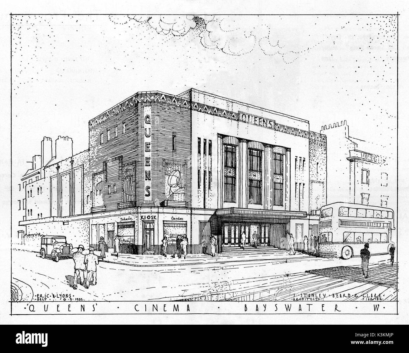 THE QUEEN'S CINEMA, Bayswater, London Stock Photo