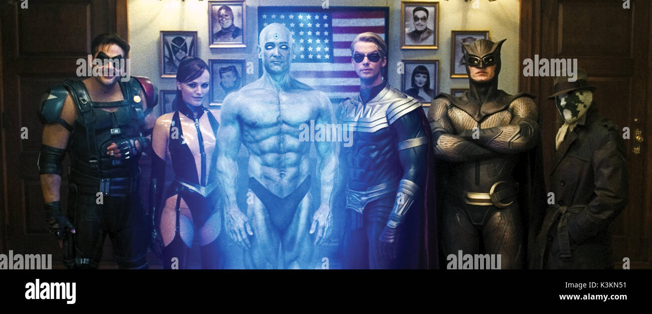 WATCHMEN JEFFREY DEAN as The Comedian, MALIN AKERMAN as Laurie