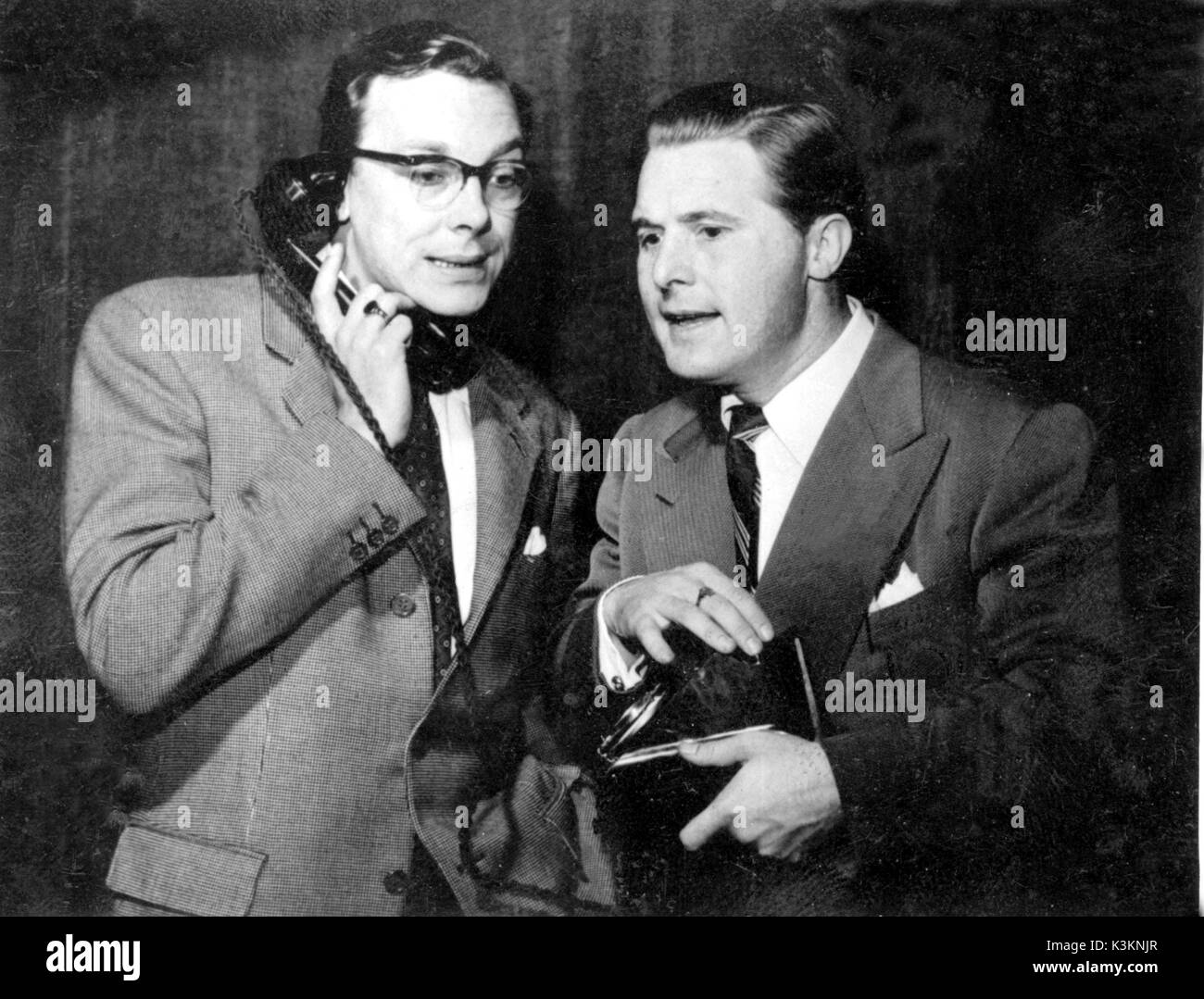 MORECAMBE AND WISE ERIC MORECAMBE , ERNIE WISE Popular theatre and television comedy double act Stock Photo