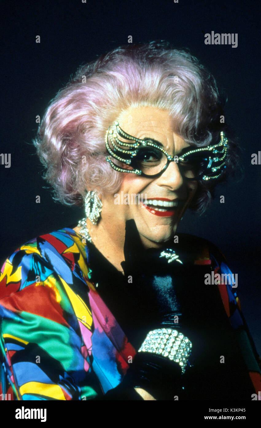 LES PATTERSON SAVES THE WORLD  BARRY HUMPHRIES as Dame Edna Everage Stock Photo