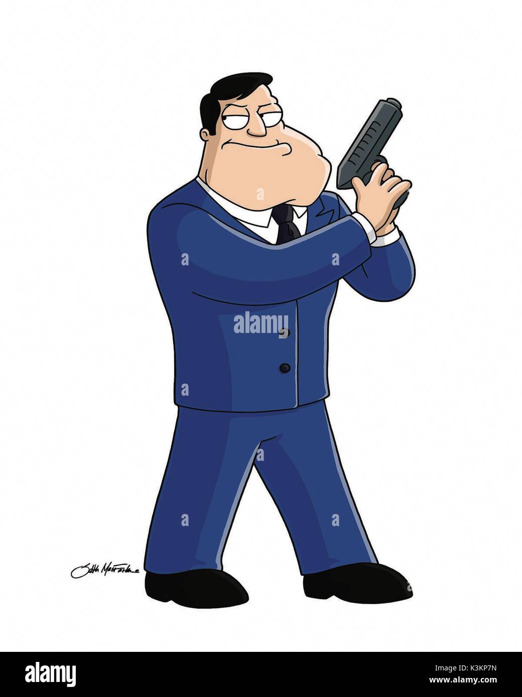 AMERICAN DAD SETH MACFARLANE voices Stan Smith Date: 2005 Stock Photo -  Alamy