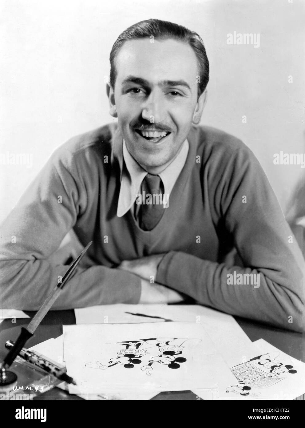 WALT DISNEY Film executive, Producer and Animator Stock Photo