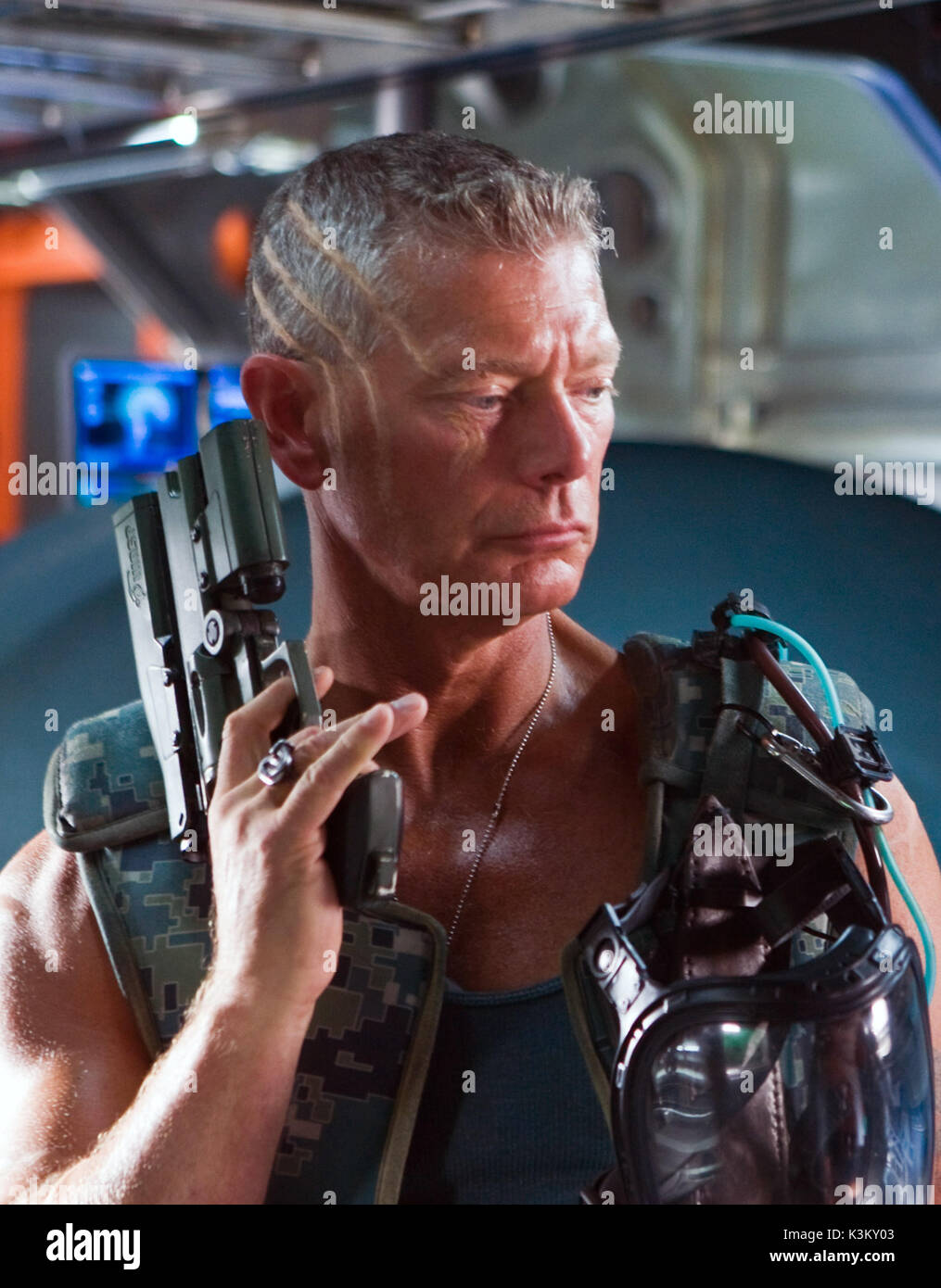 AVATAR STEPHEN LANG as Colonel Miles Quaritch       Date: 2009 Stock Photo