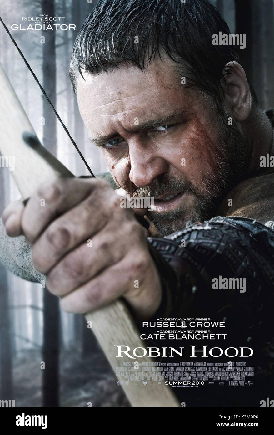 ROBIN HOOD RUSSELL CROWE as Robin Hood       Date: 2010 Stock Photo