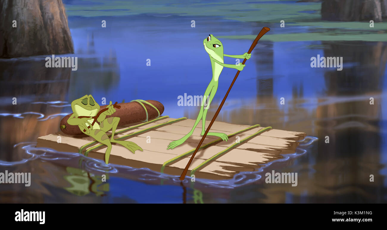 THE PRINCESS AND THE FROG BRUNO CAMPOS voices Frog Naveen, ANIKA NONI ROSE voices Frog Tiana         Date: 2009 Stock Photo